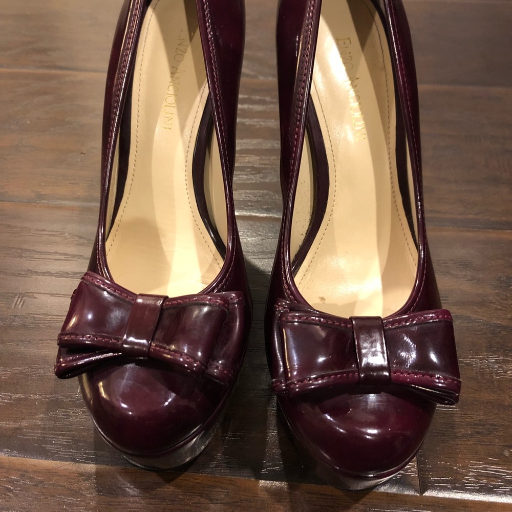 Enzo Angiolini Burgundy platforms